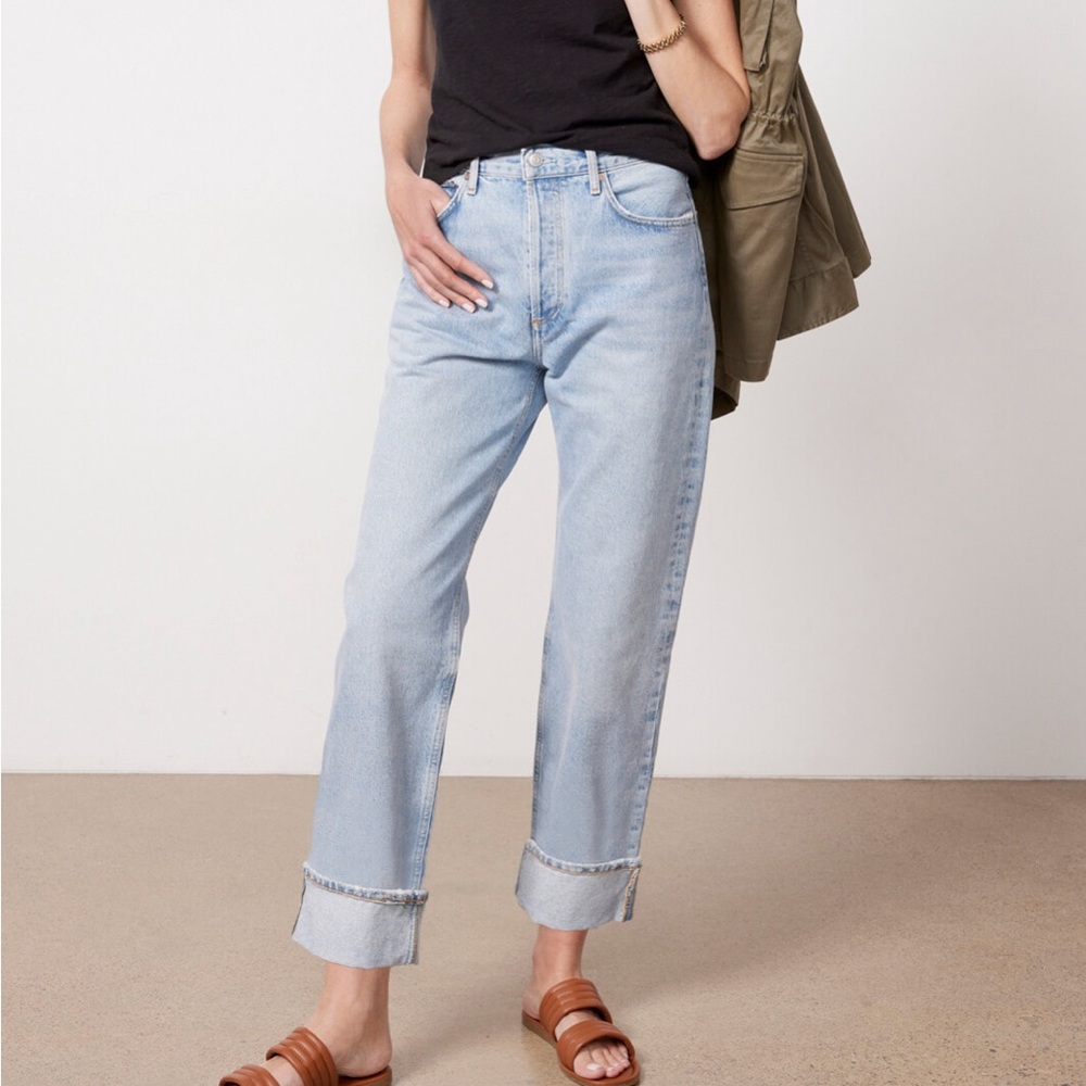 Agolde Fran Light Wash Straight-Leg Women’s Jeans